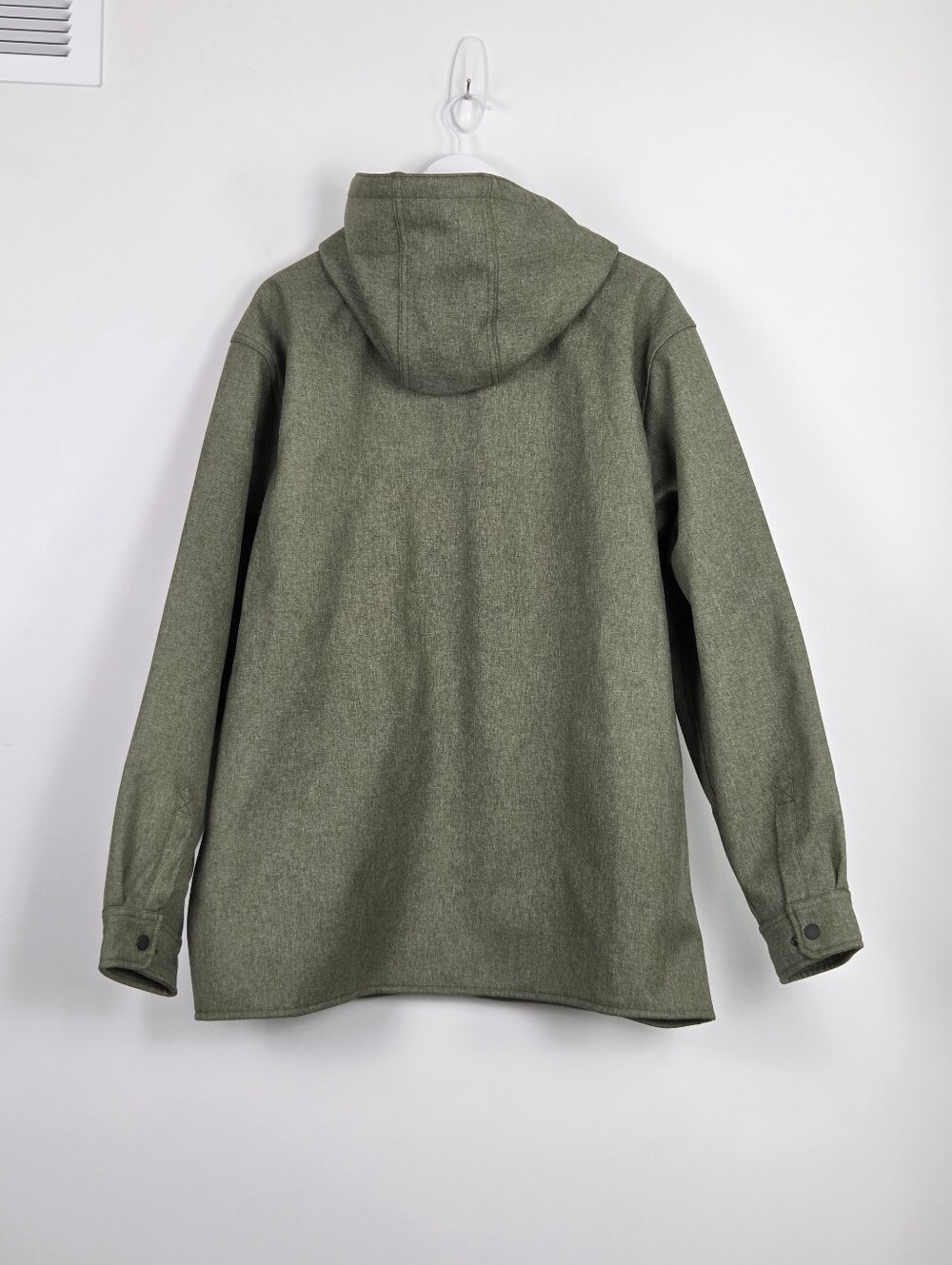 Carhartt Rain Defender Men's Hoodie Green Snap Front Fleece Lined Jacket XL - Picture 12 of 13